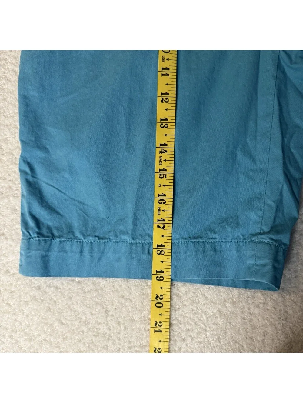 Polo Ralph Lauren Men’s Pima Cotton Shorts Turquoise Size 35 Flat Front
